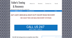 Desktop Screenshot of fullerstowingtx.com