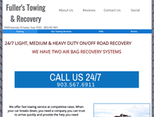 Tablet Screenshot of fullerstowingtx.com